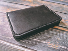 Load image into Gallery viewer, Horween Black Dublin Leather Passport Cover