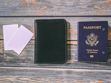 Load image into Gallery viewer, Horween Black Dublin Leather Passport Cover