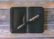 Load image into Gallery viewer, Horween Black Dublin Field Notes Notebook and Cover