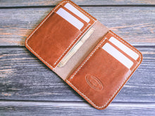 Load image into Gallery viewer, Horween Natural Dublin Vertical Wallet