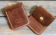 Load image into Gallery viewer, Vintage Vertical Snap Wallet