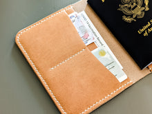 Load image into Gallery viewer, Horween Natural Dublin Leather Passport Cover