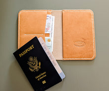 Load image into Gallery viewer, Horween Natural Dublin Leather Passport Cover