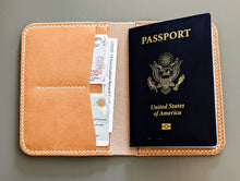 Load image into Gallery viewer, Horween Natural Dublin Leather Passport Cover
