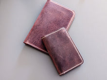 Load image into Gallery viewer, Rich Brown Distressed 3 Pocket Minimalist Card Wallet