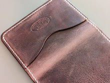 Load image into Gallery viewer, Rich Brown Distressed 3 Pocket Minimalist Card Wallet