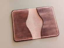 Load image into Gallery viewer, Rich Brown Distressed 3 Pocket Minimalist Card Wallet