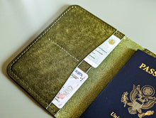 Load image into Gallery viewer, Olive Badalassi Carlo Italian Leather Passport Cover