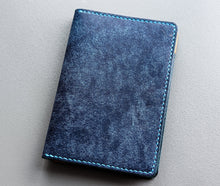 Load image into Gallery viewer, Sapphire and Yellow Badalassi Carlo Italian Leather Passport and Papers Cover