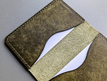 Load image into Gallery viewer, Olive Pueblo Italian Leather 3 Pocket Bifold Card Wallet