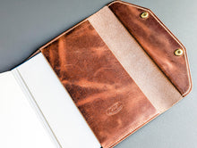 Load image into Gallery viewer, Sedona Italian Leather A5 Leather notebook Cover