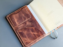 Load image into Gallery viewer, Sedona Italian Leather A5 Leather notebook Cover