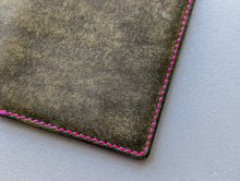 Load image into Gallery viewer, Olive and Pink Badalassi Carlo Italian Leather Passport and Papers Cover