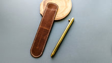 Load image into Gallery viewer, English Tan Leather Pen Slip