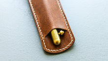 Load image into Gallery viewer, English Tan Leather Pen Slip