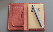 Load image into Gallery viewer, Wickett and Craig Buck Brown Harness Leather Field Notes Notebook Cover