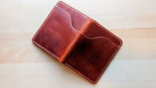 Load image into Gallery viewer, Horween Dublin English Tan Travel Wallet #101
