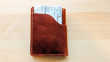 Load image into Gallery viewer, Horween Dublin English Tan Travel Wallet #101