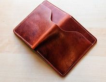 Load image into Gallery viewer, Horween Dublin English Tan Travel Wallet #101
