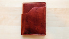 Load image into Gallery viewer, Horween Dublin English Tan Travel Wallet #101