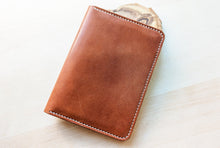 Load image into Gallery viewer, Wickett and Craig Buck Brown Harness Leather Passport Cover