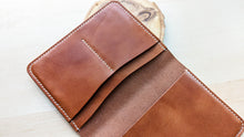 Load image into Gallery viewer, Wickett and Craig Buck Brown Harness Leather Passport Cover