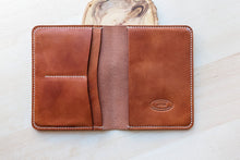 Load image into Gallery viewer, Wickett and Craig Buck Brown Harness Leather Passport Cover