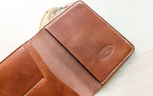 Load image into Gallery viewer, Wickett and Craig Buck Brown Harness Leather Passport Cover