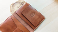 Load image into Gallery viewer, Wickett and Craig Buck Brown Harness Leather Passport and Papers Cover