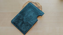 Load image into Gallery viewer, Ortensia Blue Badalassi Carlo Leather Passport/ Field Notes Sleeve
