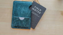 Load image into Gallery viewer, Ortensia Blue Badalassi Carlo Leather Passport/ Field Notes Sleeve