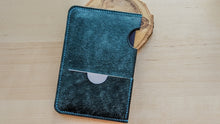 Load image into Gallery viewer, Ortensia Blue Badalassi Carlo Leather Passport/ Field Notes Sleeve