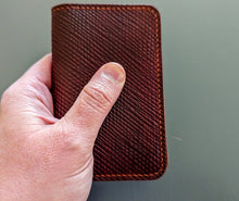 Load image into Gallery viewer, Exclusive Burgundy Metta Catherina Textures Shell Cordovan 2 Pocket Wallet