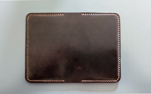 Horween Color #4 Shell Cordovan 2 Pocket Minimalist Card Wallet