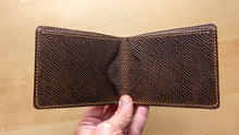 Load image into Gallery viewer, Metta Catharina Brown Horse Strip Leather Bifold Wallet #102