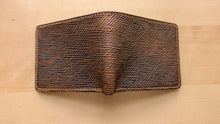 Load image into Gallery viewer, Metta Catharina Brown Horse Strip Leather Bifold Wallet #102
