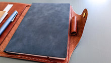 Load image into Gallery viewer, Wickett & Craig Buck Brown Folio A5 Leather notebook Cover