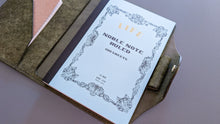Load image into Gallery viewer, Olive Badalassi Carlo Folio A5 Italian Leather notebook Cover