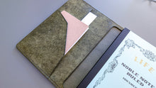 Load image into Gallery viewer, Olive Badalassi Carlo Folio A5 Italian Leather notebook Cover