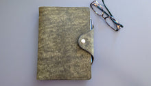 Load image into Gallery viewer, Olive Badalassi Carlo Folio A5 Italian Leather notebook Cover