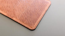 Load image into Gallery viewer, Your choice of Navy and Natural Metta Catharina Textured Shell Cordovan 2 Pocket Bifold Wallet