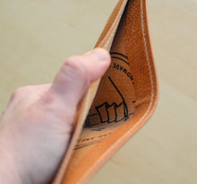 Load image into Gallery viewer, Metta Catherina Natural Horse Strip Leather Bifold Wallet #102