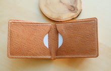 Load image into Gallery viewer, Metta Catherina Natural Horse Strip Leather Bifold Wallet #102