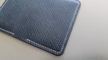 Load image into Gallery viewer, Your choice of Navy and Natural Metta Catharina Textured Shell Cordovan 2 Pocket Bifold Wallet