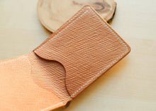 Load image into Gallery viewer, Metta Catherina Natural Horse Strip Leather Bifold Wallet #102