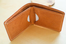 Load image into Gallery viewer, Metta Catherina Natural Horse Strip Leather Bifold Wallet #102