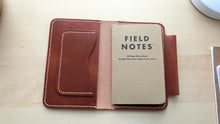 Load image into Gallery viewer, English Tan Dublin Deluxe Leather Field Notes Journal