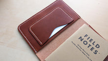 Load image into Gallery viewer, English Tan Dublin Deluxe Leather Field Notes Journal