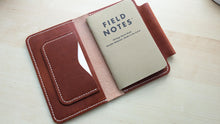 Load image into Gallery viewer, English Tan Dublin Deluxe Leather Field Notes Journal