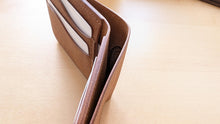 Load image into Gallery viewer, Hand Sewn Cognac Badalassi Carlo Pueblo Italian Leather Bifold Wallet
